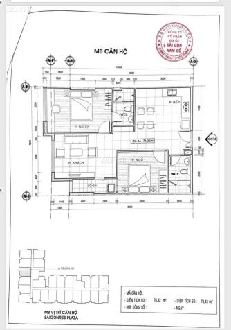 Cho thuê căn hộ Saigonres Plaza, Bình Thạnh, diện tích 72m2, full nội thất