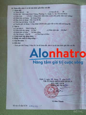 Dịch Covid chính chủ BÁN GẤP nhà 2 MẶT TIỀN Lãnh Binh Thăng, Giá 26.5 tỷ, Quận 11