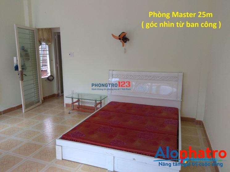 Cho thuê nhà hẻm 02 phòng ngủ (15m + 25m) + gác lửng 6m , 1 bếp , 01 tolet