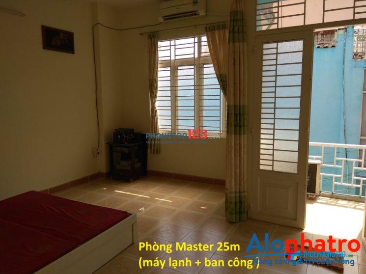 Cho thuê nhà hẻm 02 phòng ngủ (15m + 25m) + gác lửng 6m , 1 bếp , 01 tolet