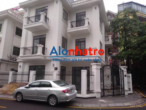 Cho thuê nhà biệt thự khu chia lô đường Võ Chí Công. Diện tích 70m2x5 tầng lô góc 3 mặt thoáng, mặt
