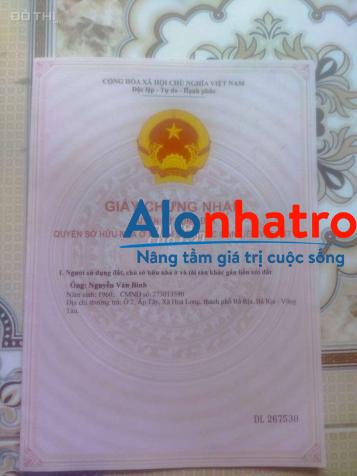 Cần bán nhà gần Chợ Hòa Long sổ hồng riêng