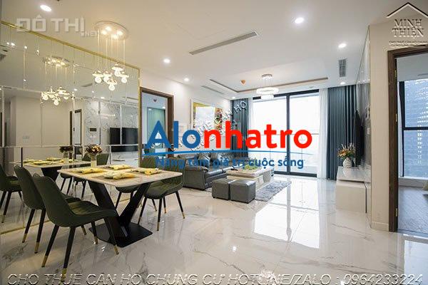 (Chung cư Sunshine City) cho thuê căn 3 phòng full nội thất cao cấp diện tích 105m2