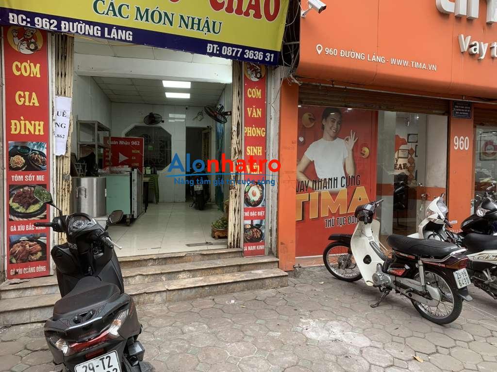 Cho thuê tầng 1 nhà mặt đường láng, diện tích 40m2