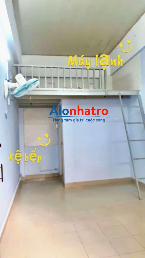 Cho thuê phòng có gác, cầu thị nghè, phan văn hân bình thạnh, giáp q1, 3.8tr, máy lạnh, toilet riêng
