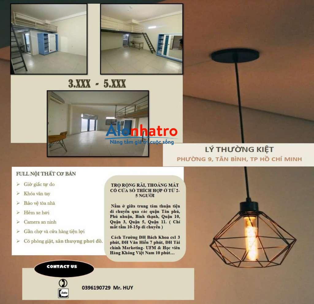 Cho thuê phòng trọ chi phí phù hợp